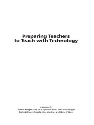 cover image of Preparing Teachers to Teach with Technology